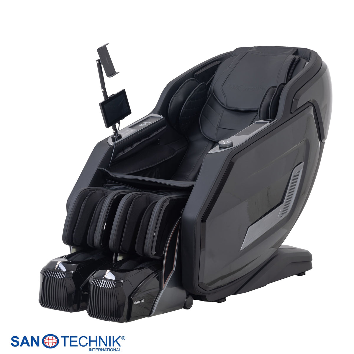 Sanotechnik - VALORA Luxus-Massagesessel - Schwarz 75x164x110 cm