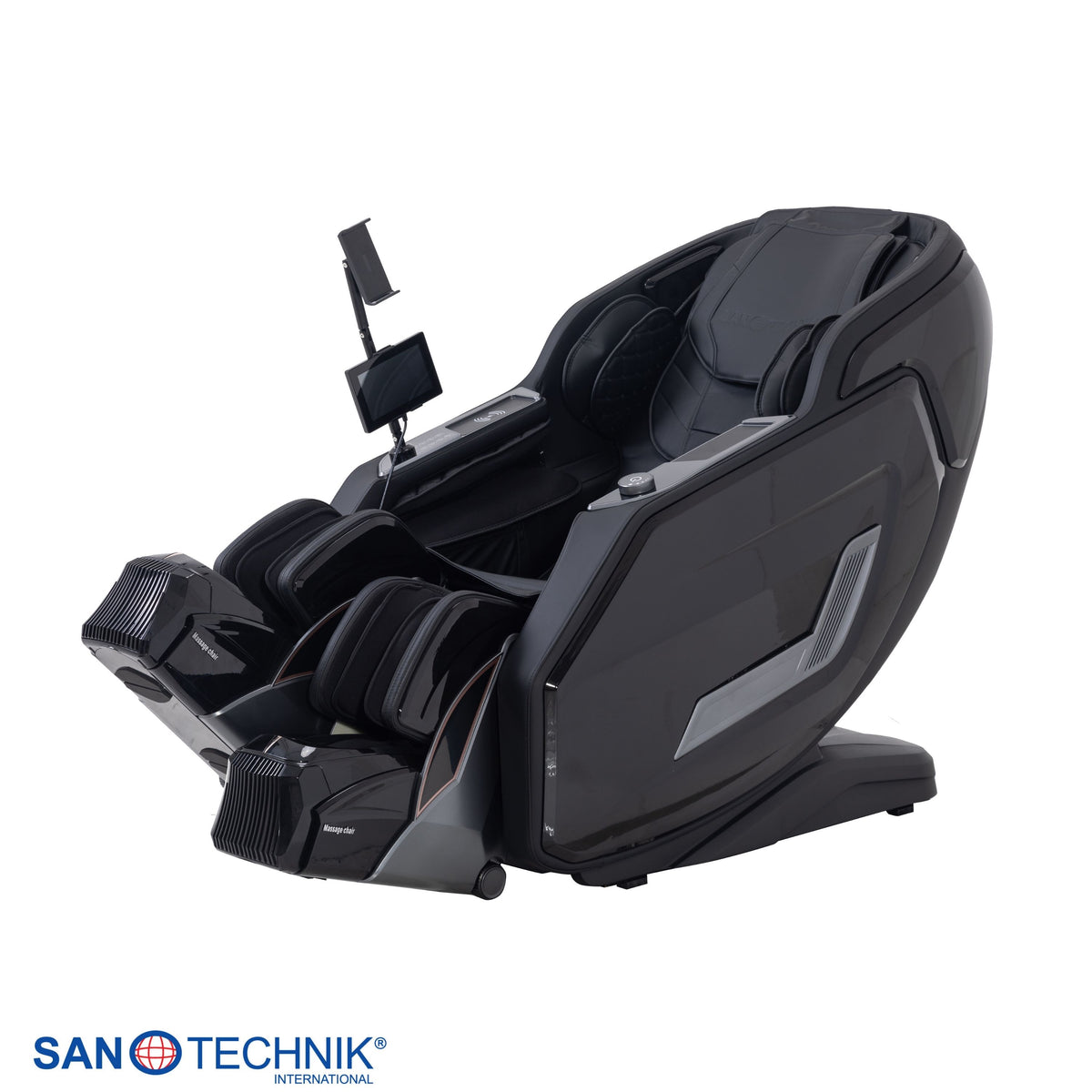 Sanotechnik - VALORA Luxus-Massagesessel - Schwarz 75x164x110 cm