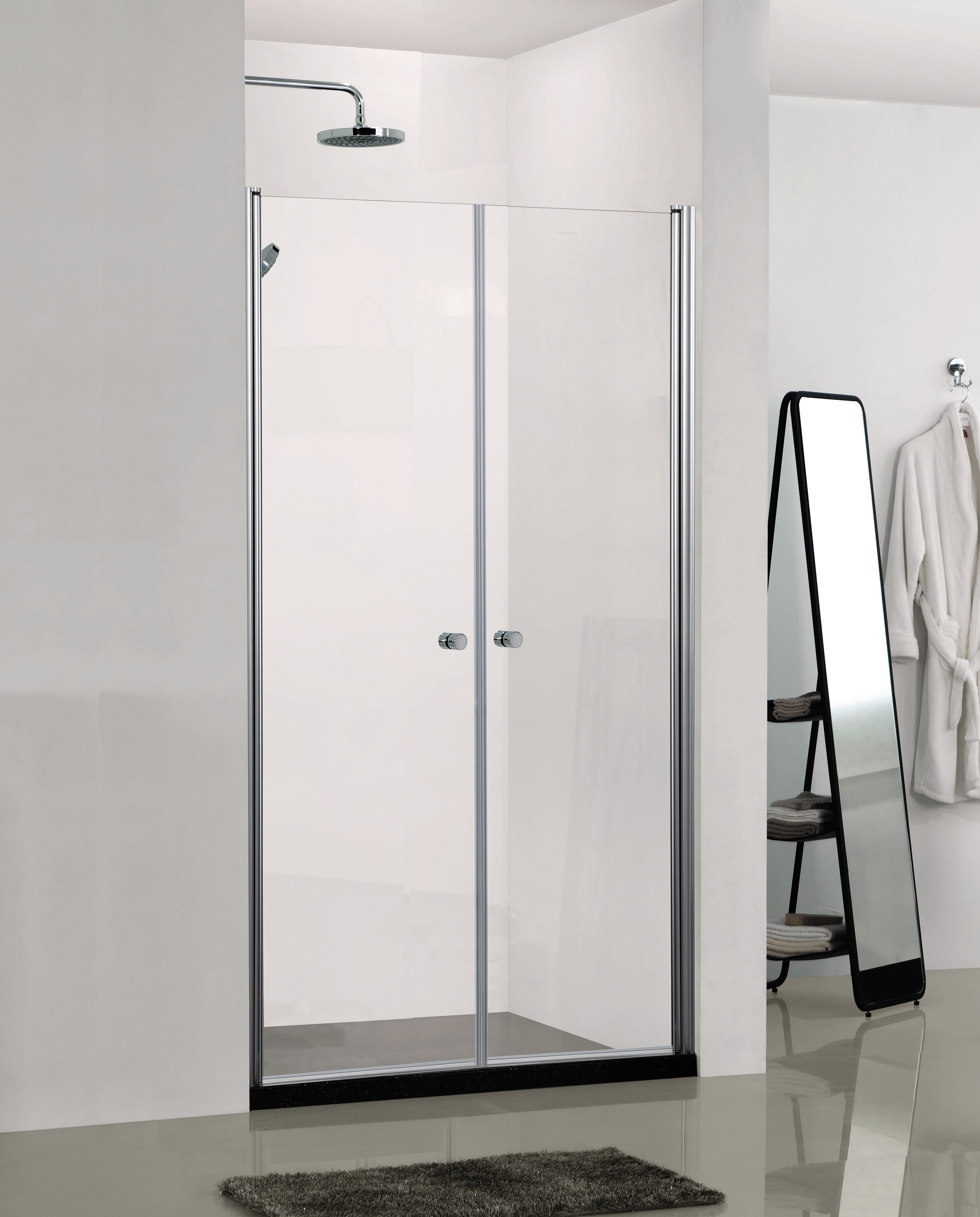 Sanotechnik - Duschtrennw.m.2 Türen chrom 89-91x195cm