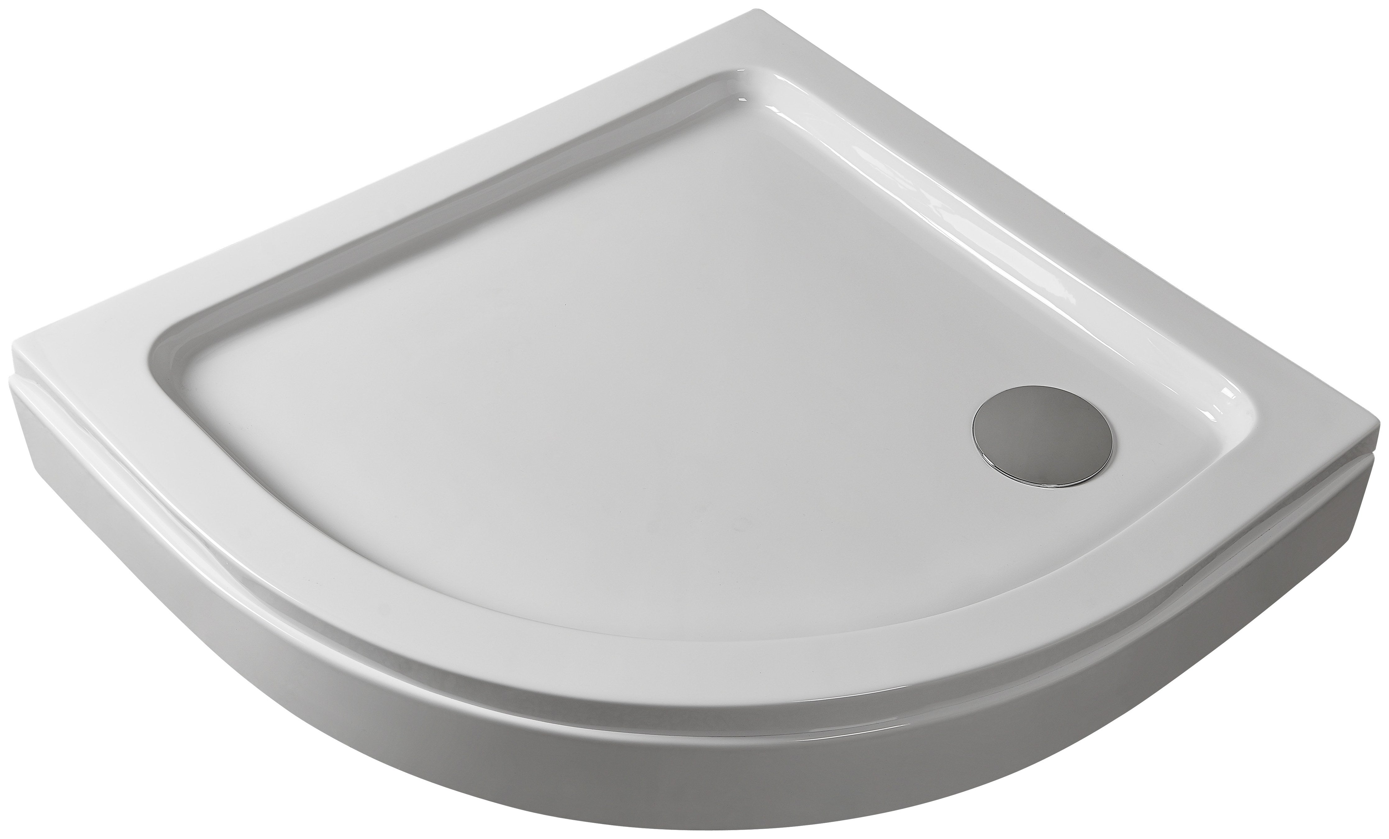Sanotechnik - Rundbrausetasse weiß 80x80x15cm