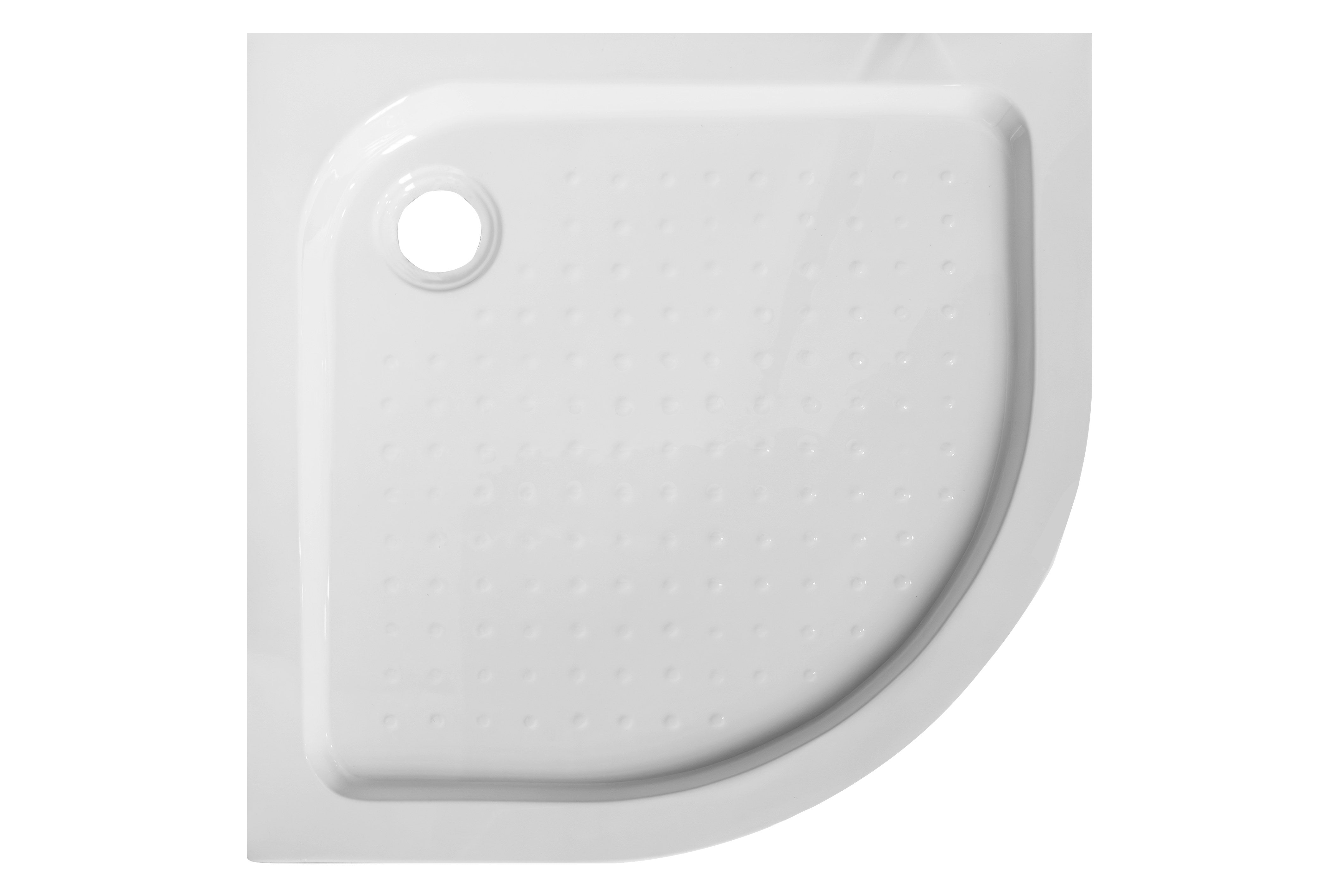 Sanotechnik - Rundbrausetasse weiß 80x80x15cm