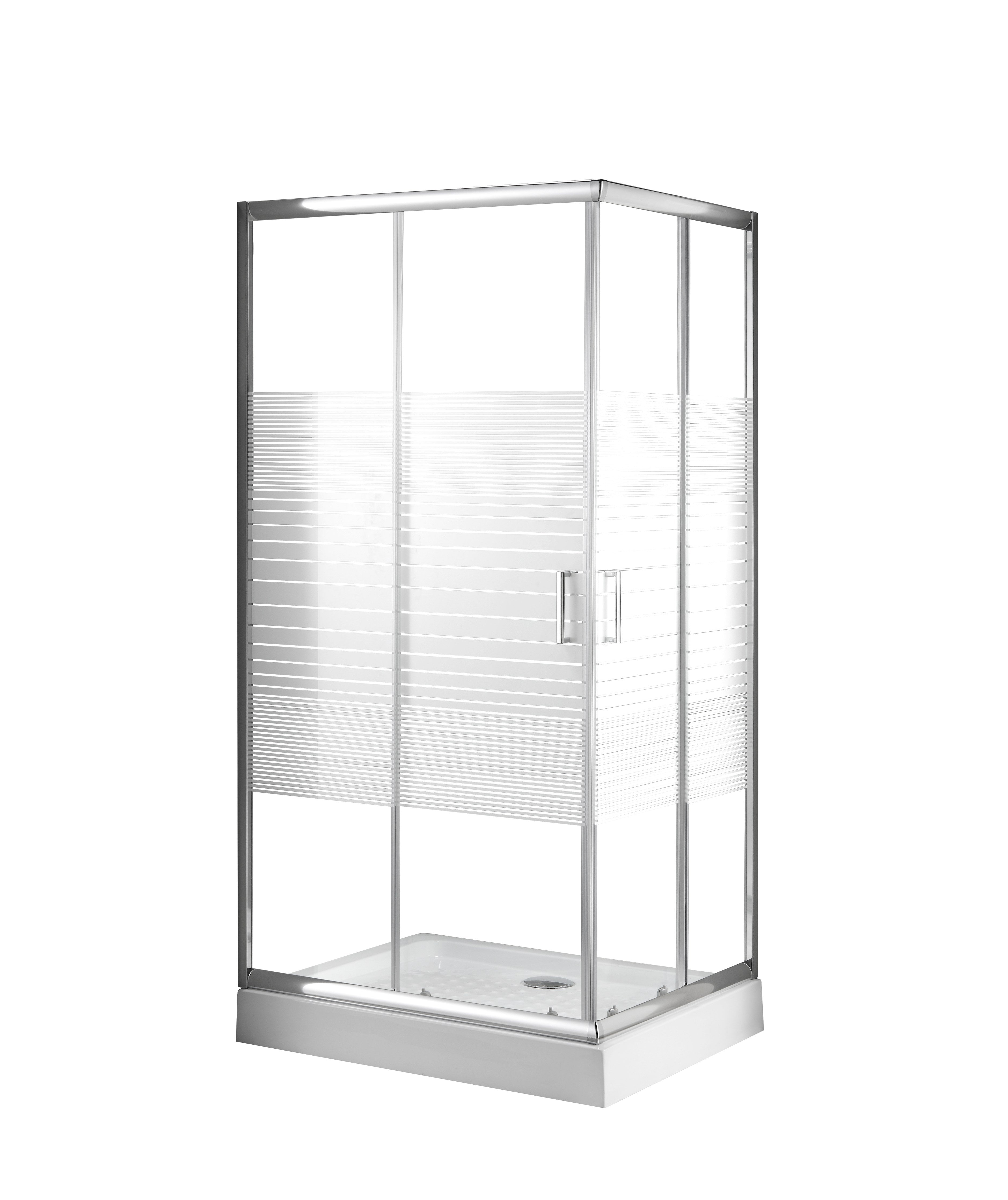 Sanotechnik - Eckduschkabine 78,5-79,5x98,5-99,5x185cm