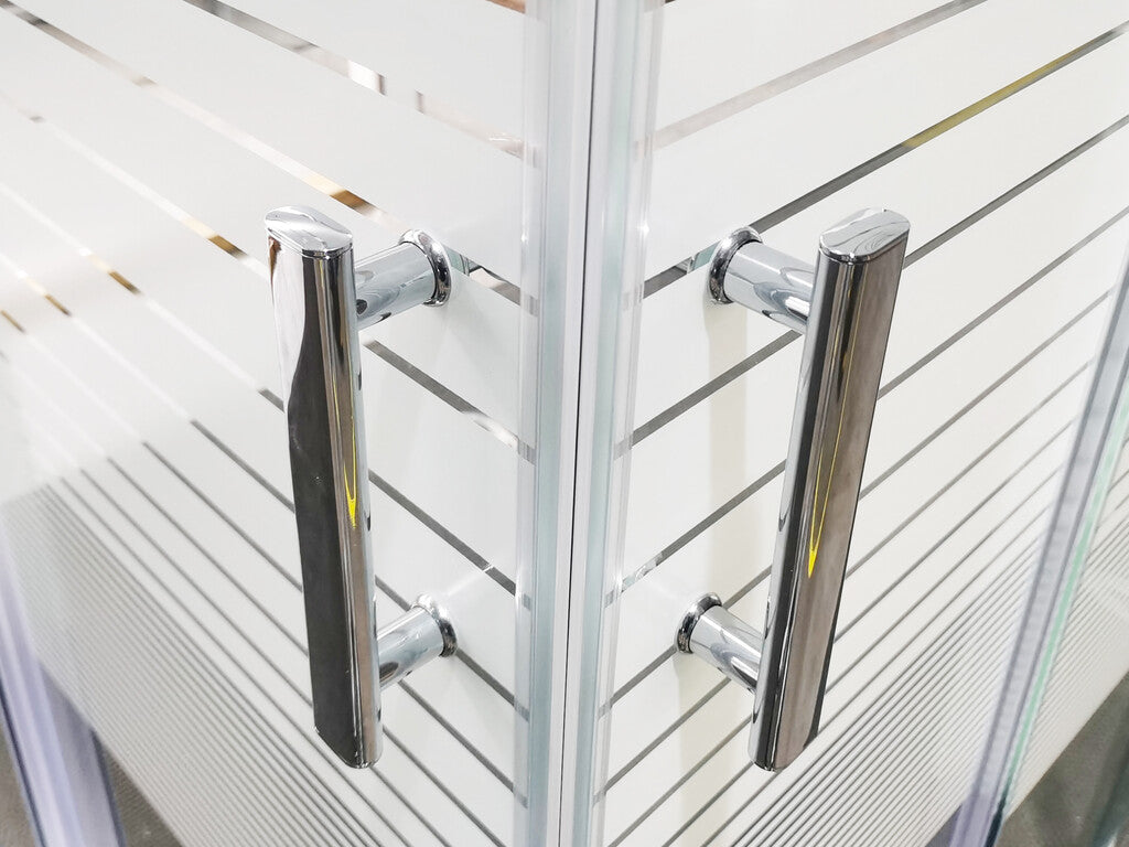 Sanotechnik - Eckduschkabine 78,5-79,5x98,5-99,5x185cm