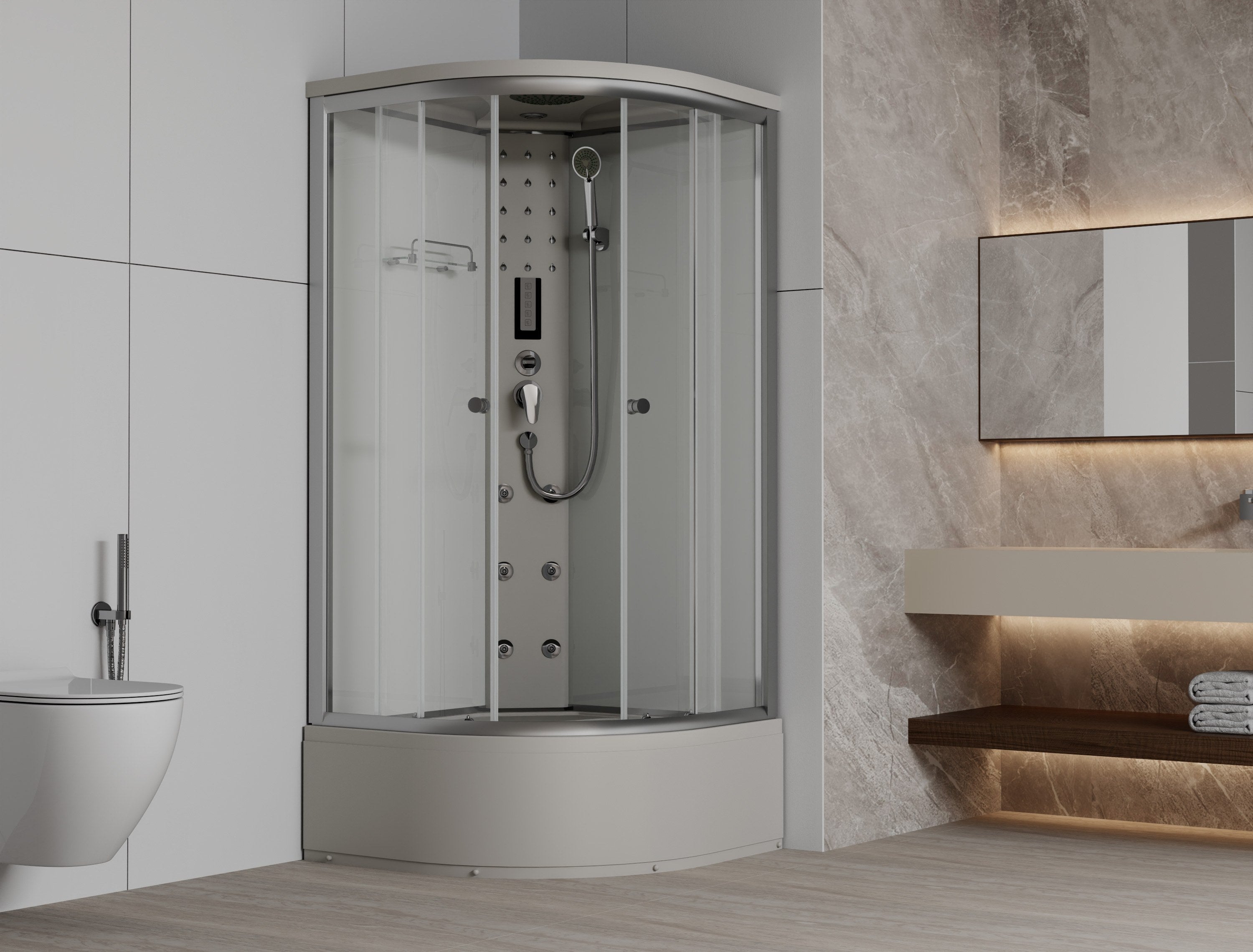Sanotechnik - Komplettdk PR55 90x90x215cm
