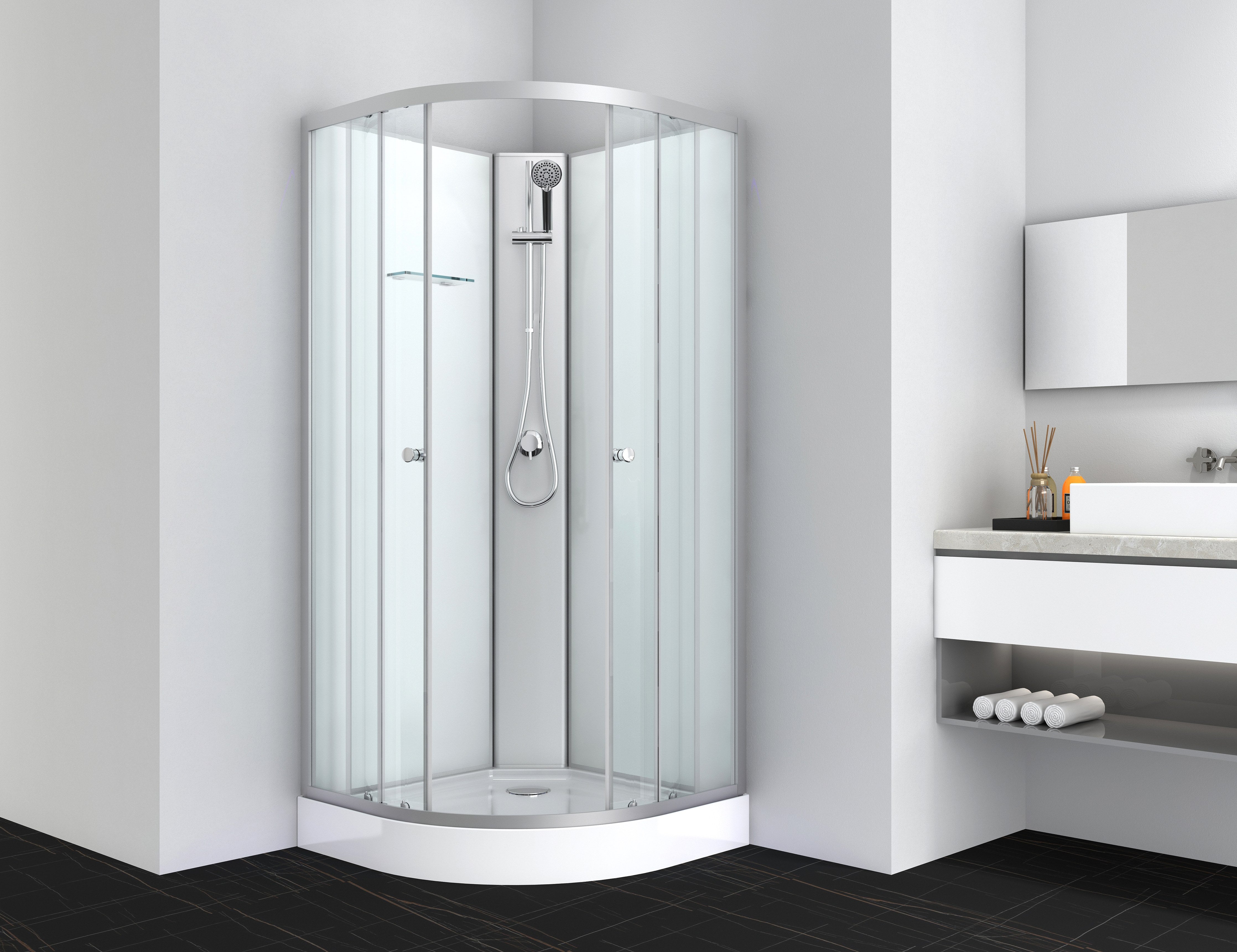 Sanotechnik - Komplett duschkabine IDEA 90x90x203cm