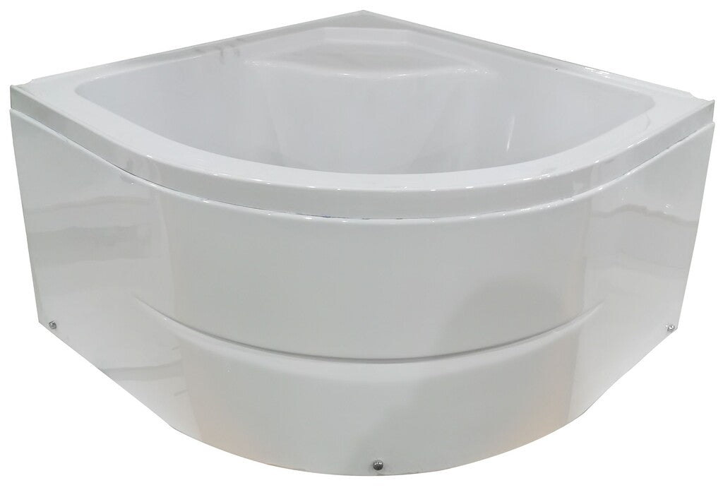 Sanotechnik - Rund-Brausetasse weiß 90x90x50 (T25W)