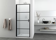 Sanotechnik - Schwenktüre 80cm schwarz matt  78-80x195cm