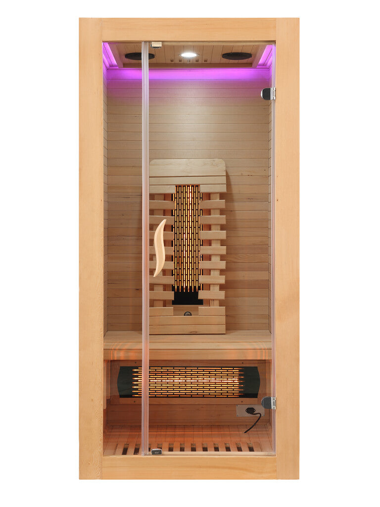 Sanotechnik - MALMÖ 1 Infrarotkabine für 1 Person 90x90x190 cm