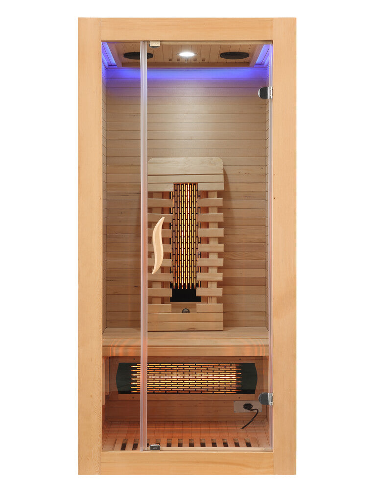 Sanotechnik - MALMÖ 1 Infrarotkabine für 1 Person 90x90x190 cm