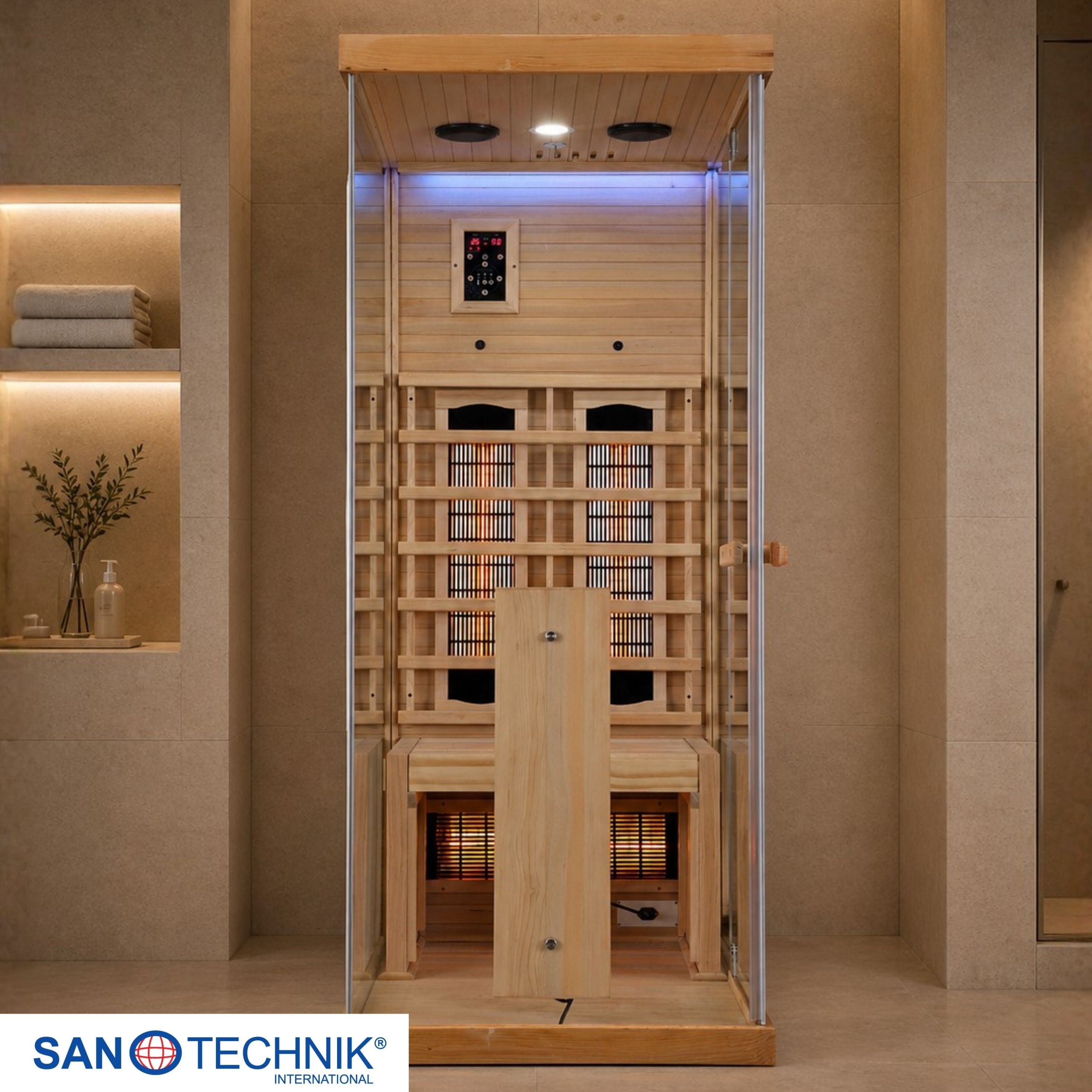 Sanotechnik - NORDISK 1 Infrarotkabine für 1 Person 80x110x190 cm