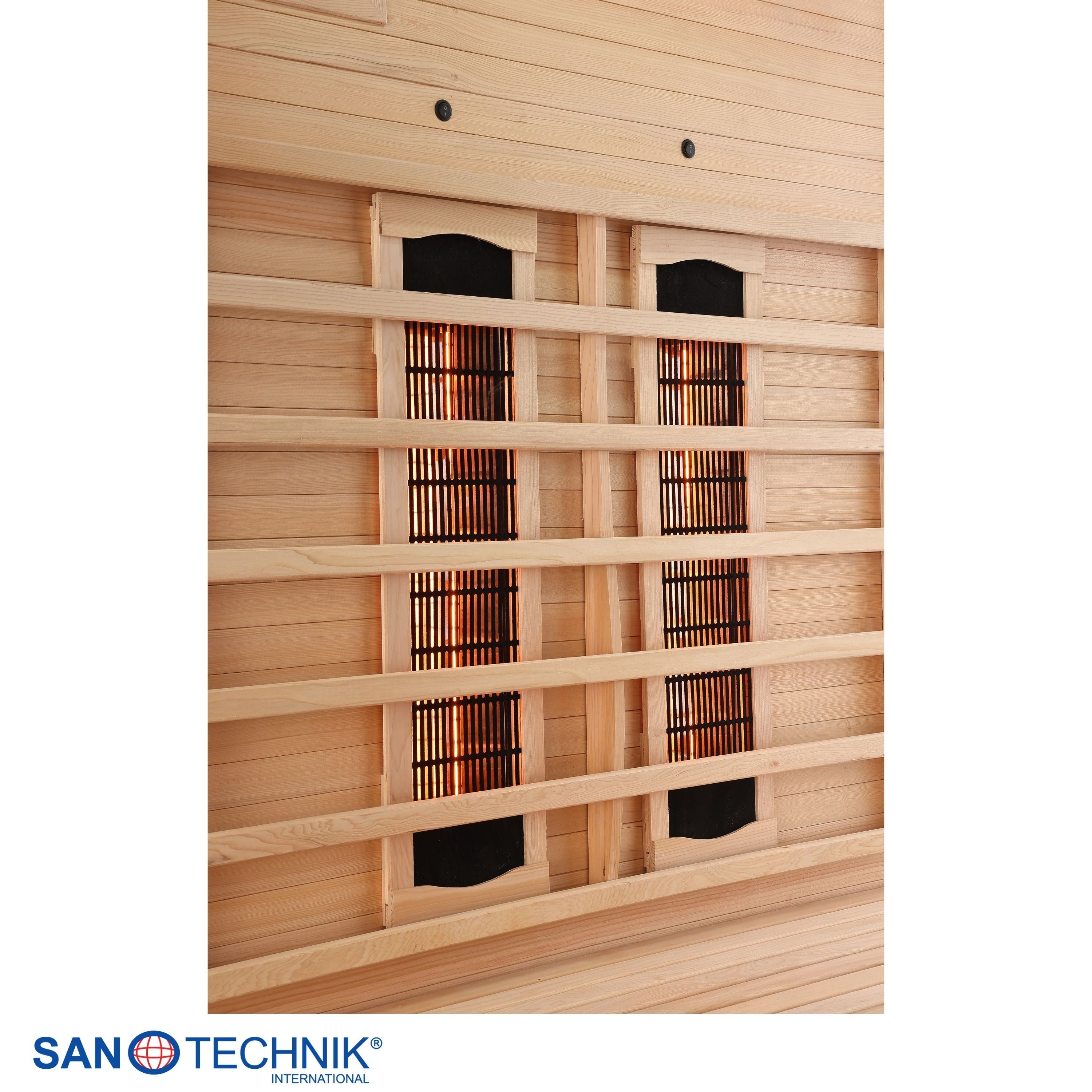 Sanotechnik - NORDISK 2 Infrarotkabine für 2 Personen 125x100x190 cm