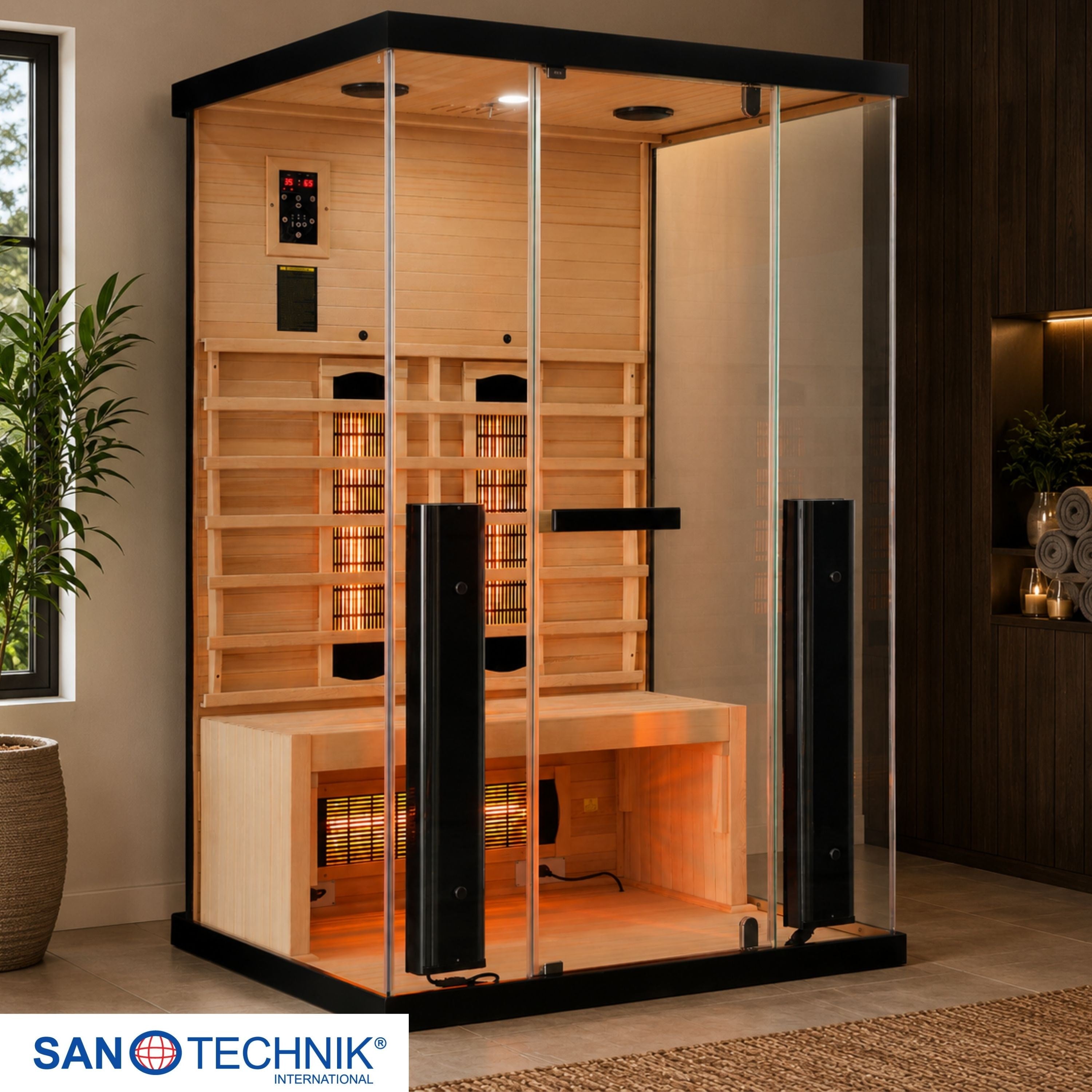 Sanotechnik - BILLUND 2 Infrarotkabine für 2 Personen 125x100x190 cm