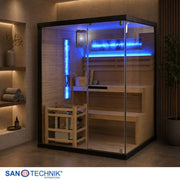 Sanotechnik - LUXOR 2 Sauna für 3 Personen 150x140x190 cm