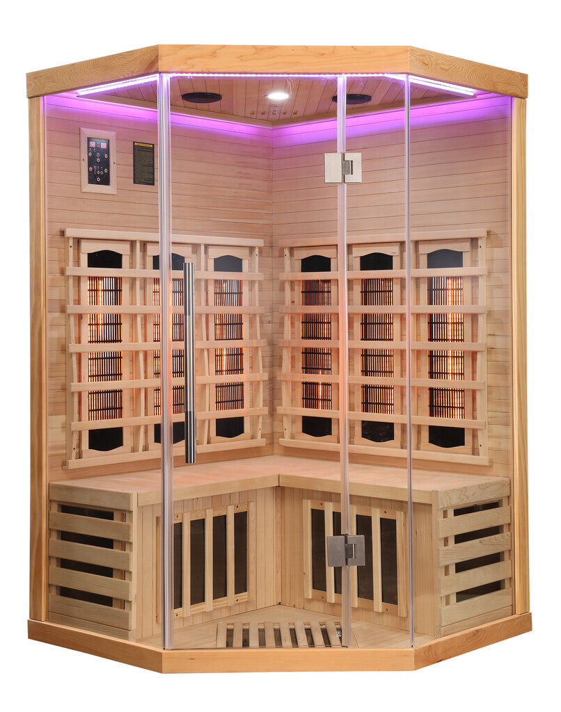 Sanotechnik - SUPREME Infrarotkabine für 2 Personen 120x120x190 cm