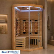 Sanotechnik - SUPREME Infrarotkabine für 2 Personen 120x120x190 cm