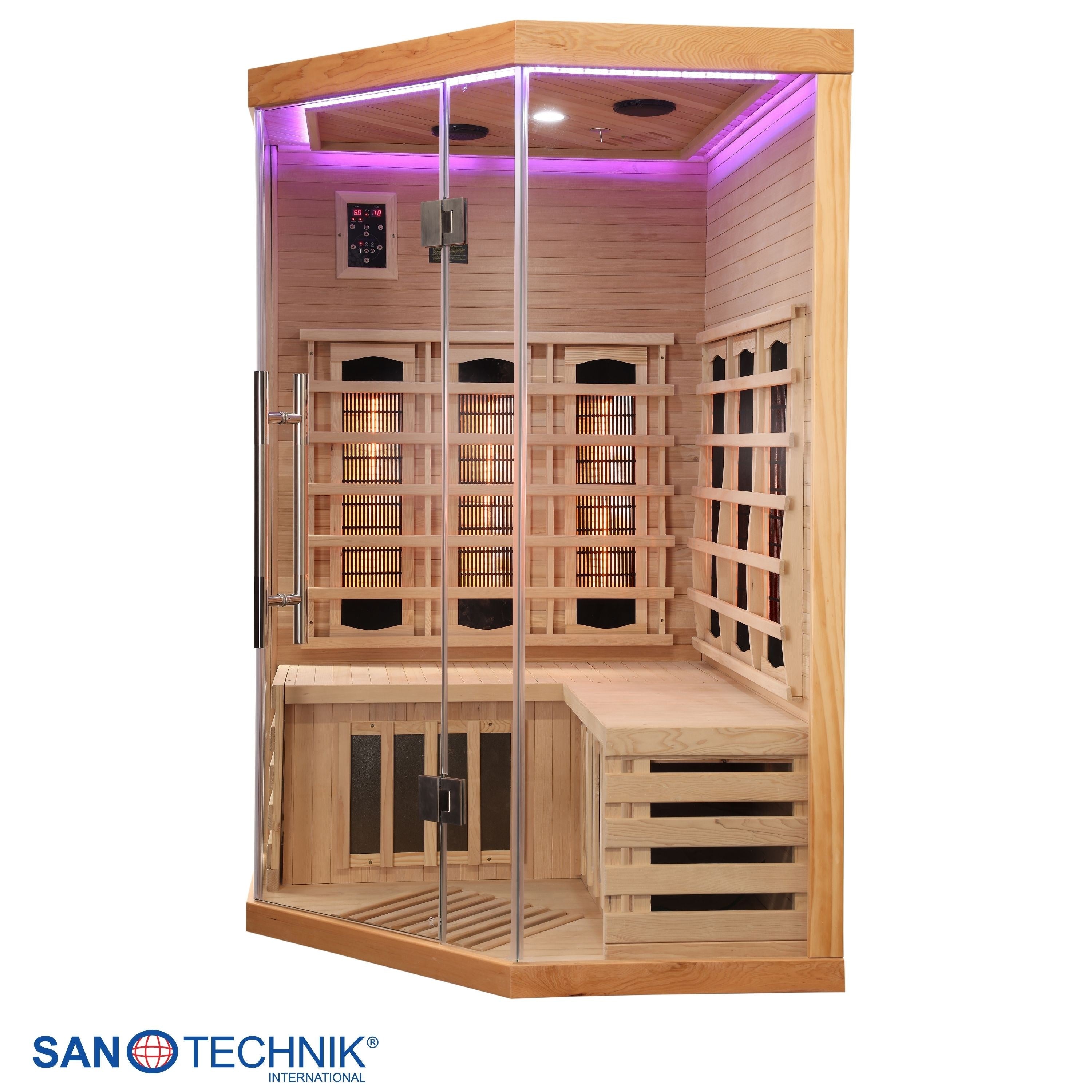 Sanotechnik - SUPREME Infrarotkabine für 2 Personen 120x120x190 cm