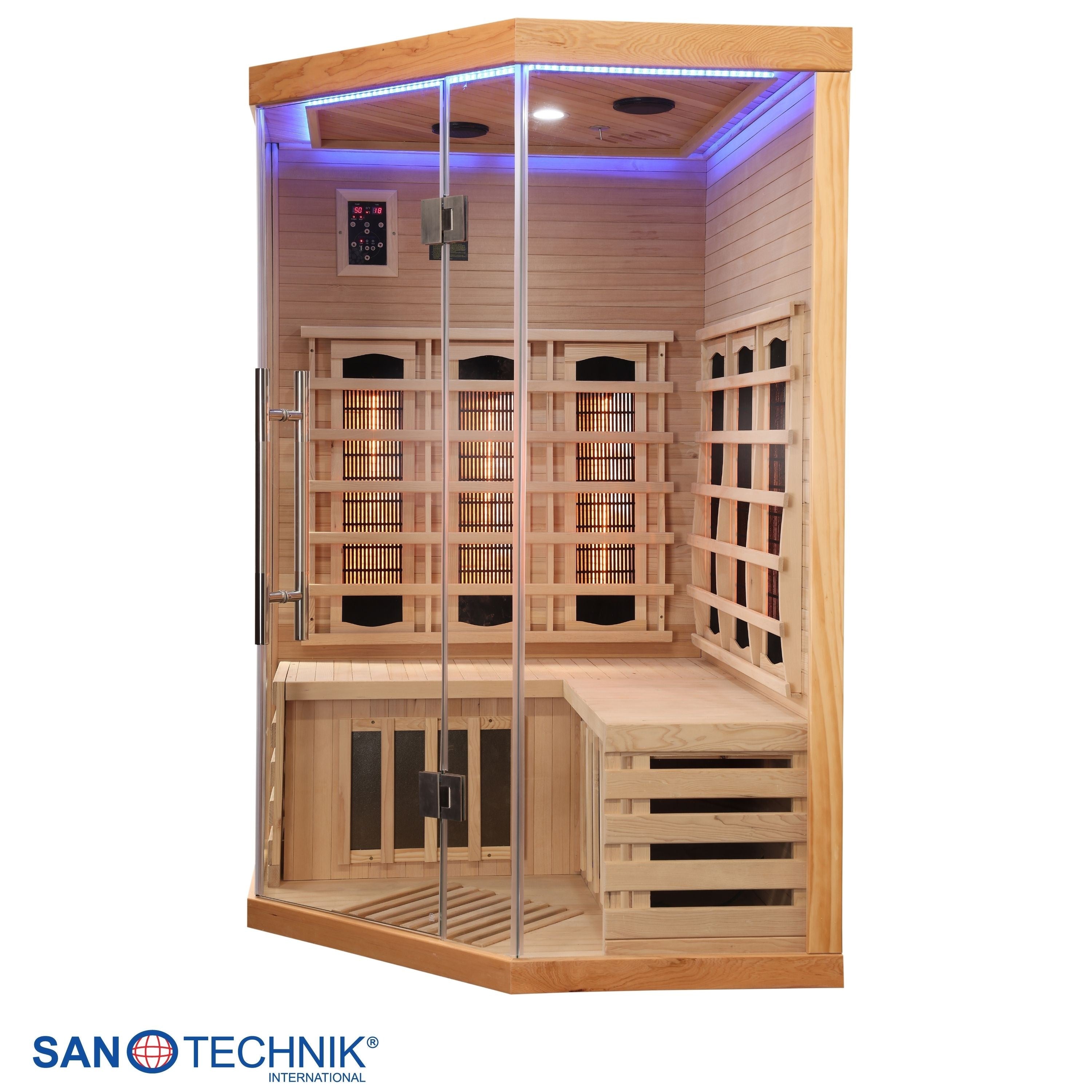 Sanotechnik - SUPREME Infrarotkabine für 2 Personen 120x120x190 cm