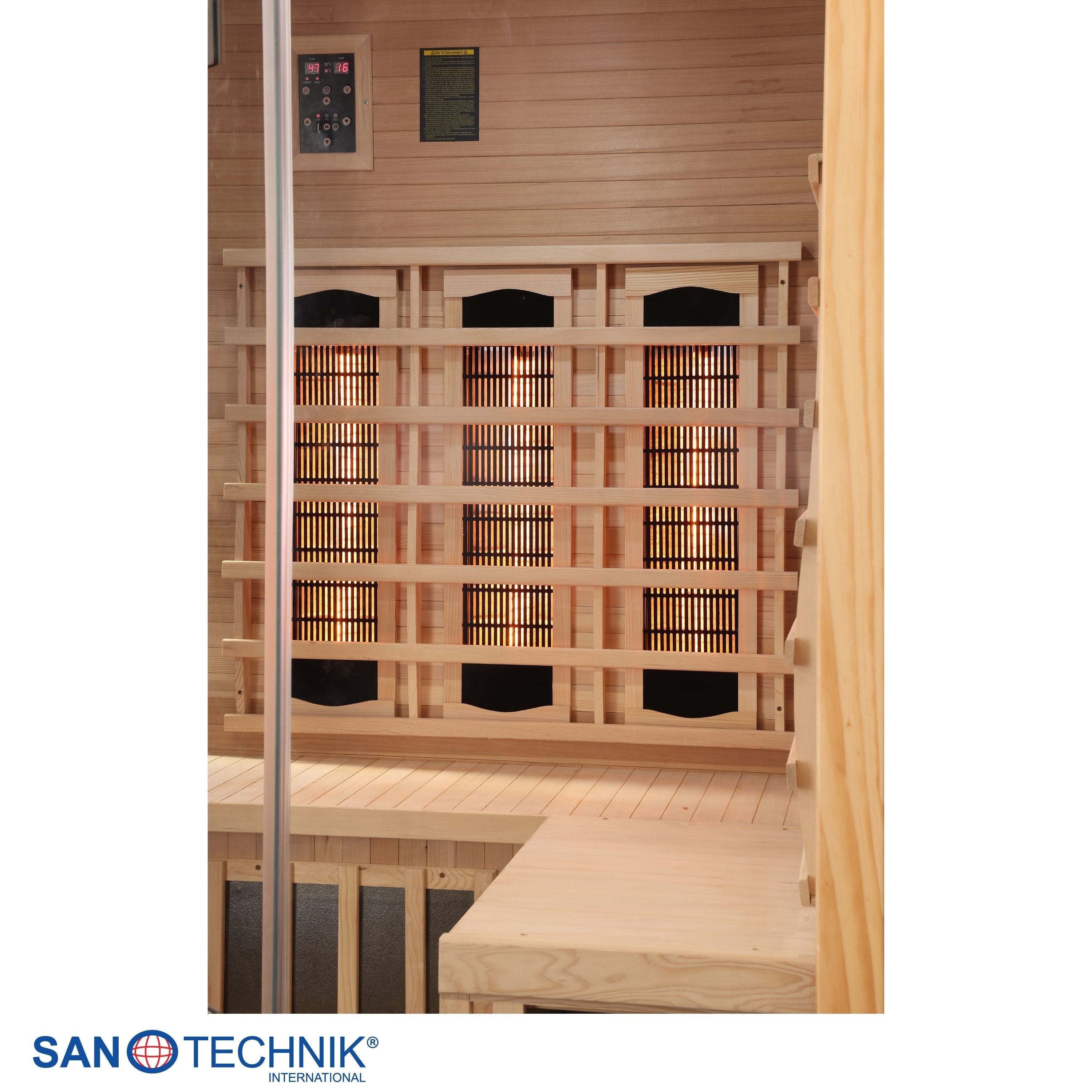 Sanotechnik - SUPREME Infrarotkabine für 2 Personen 120x120x190 cm