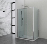 Sanotechnik - Schiebetüre chrom 118-122x195cm Soft Close