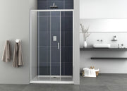 Sanotechnik - Schiebetüre chrom 98-102x195cm Soft Close
