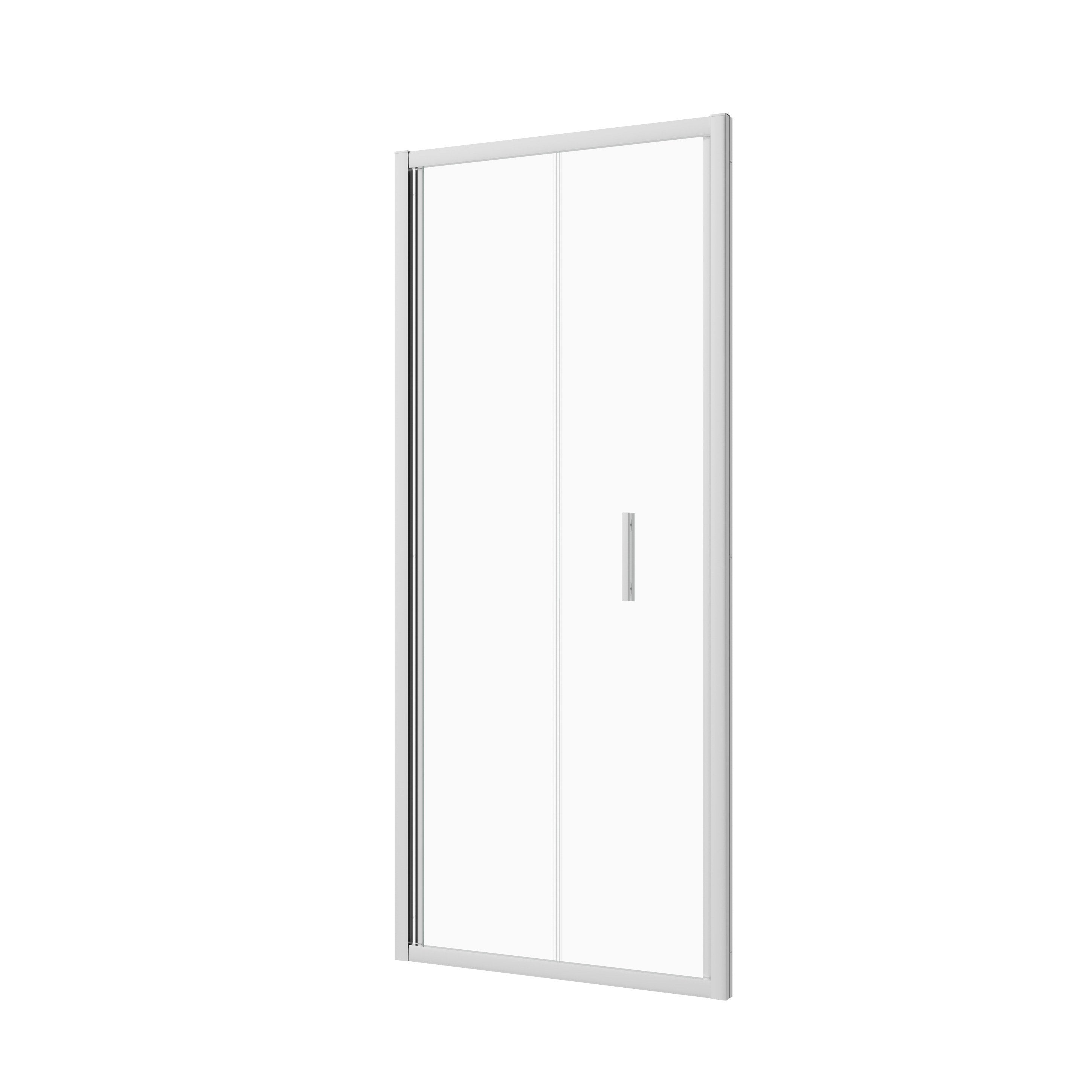 Sanotechnik - Falttür chrome 88-92x200cm 6mm Easy-Clean