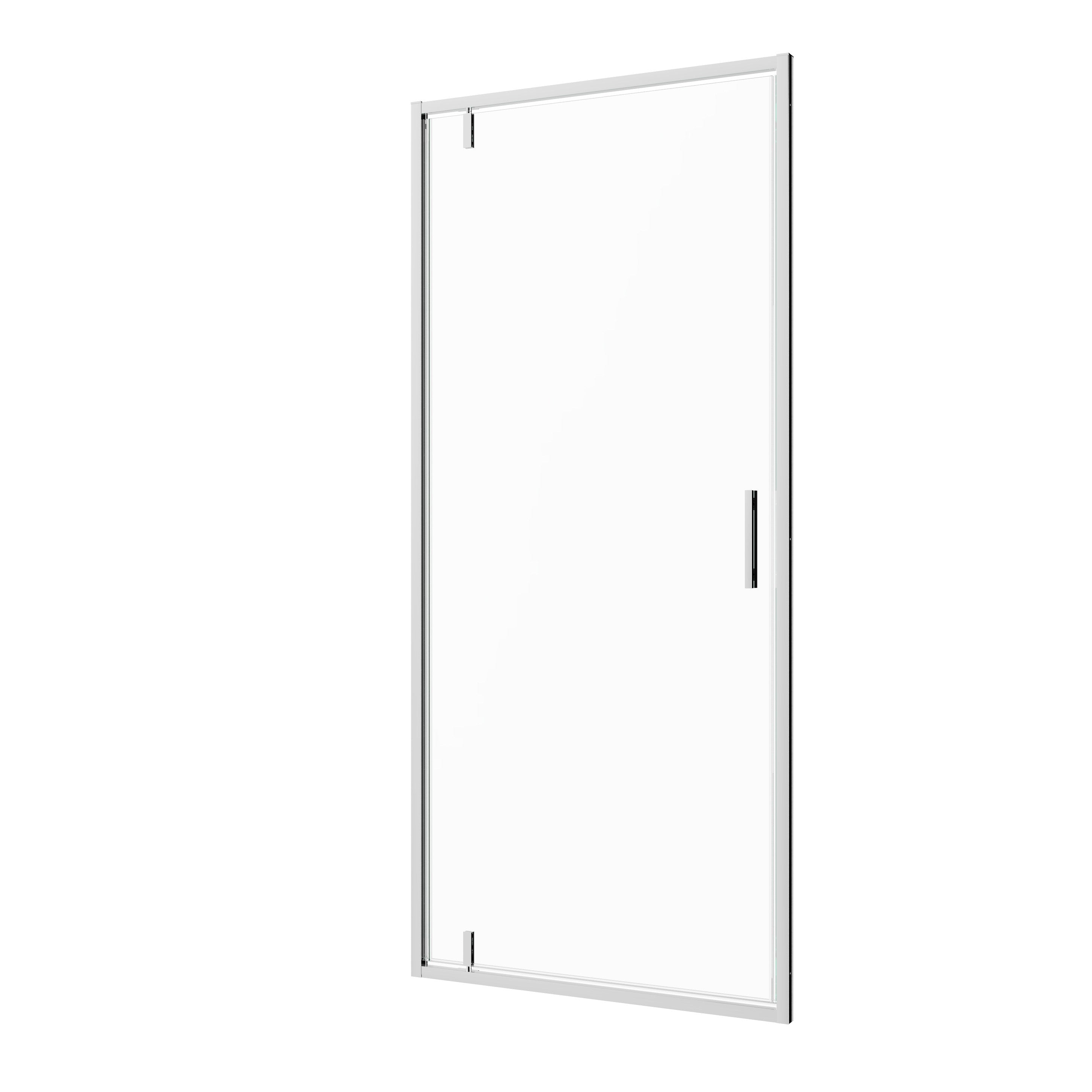 Sanotechnik - Schwenktür chrome 100x200cm 6mm ESG Easy-Clean