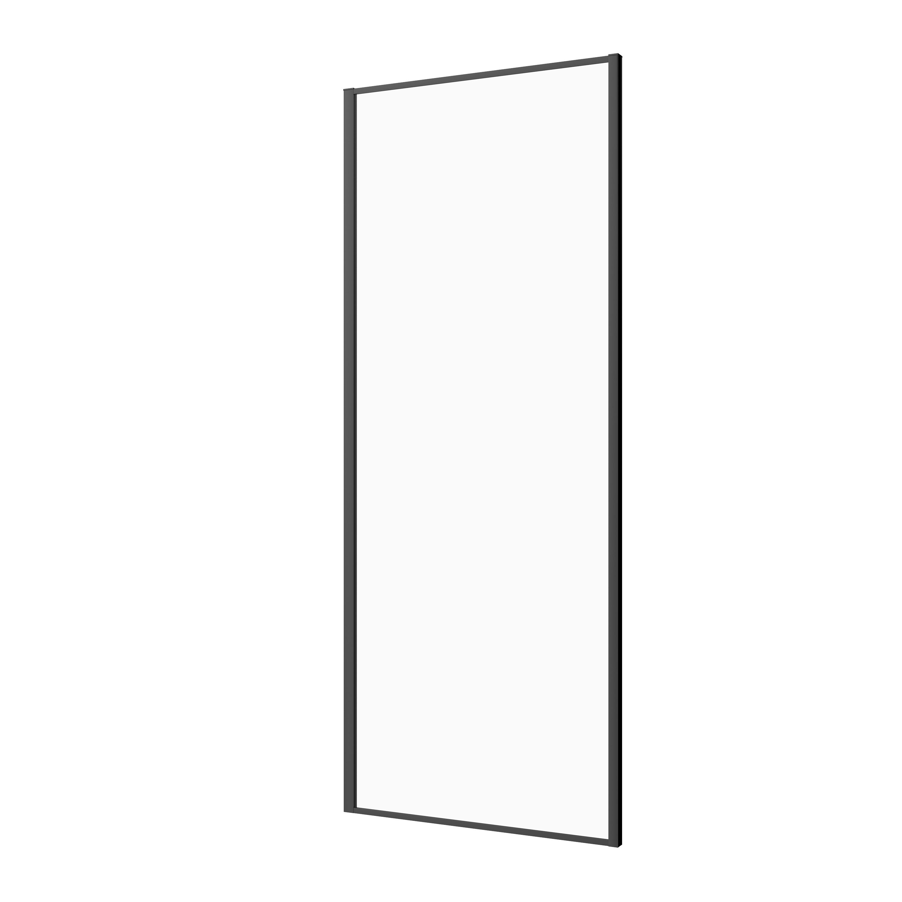 Sanotechnik - Fixglas schwarz 100x200cm 6mm ESG Easy-Clean