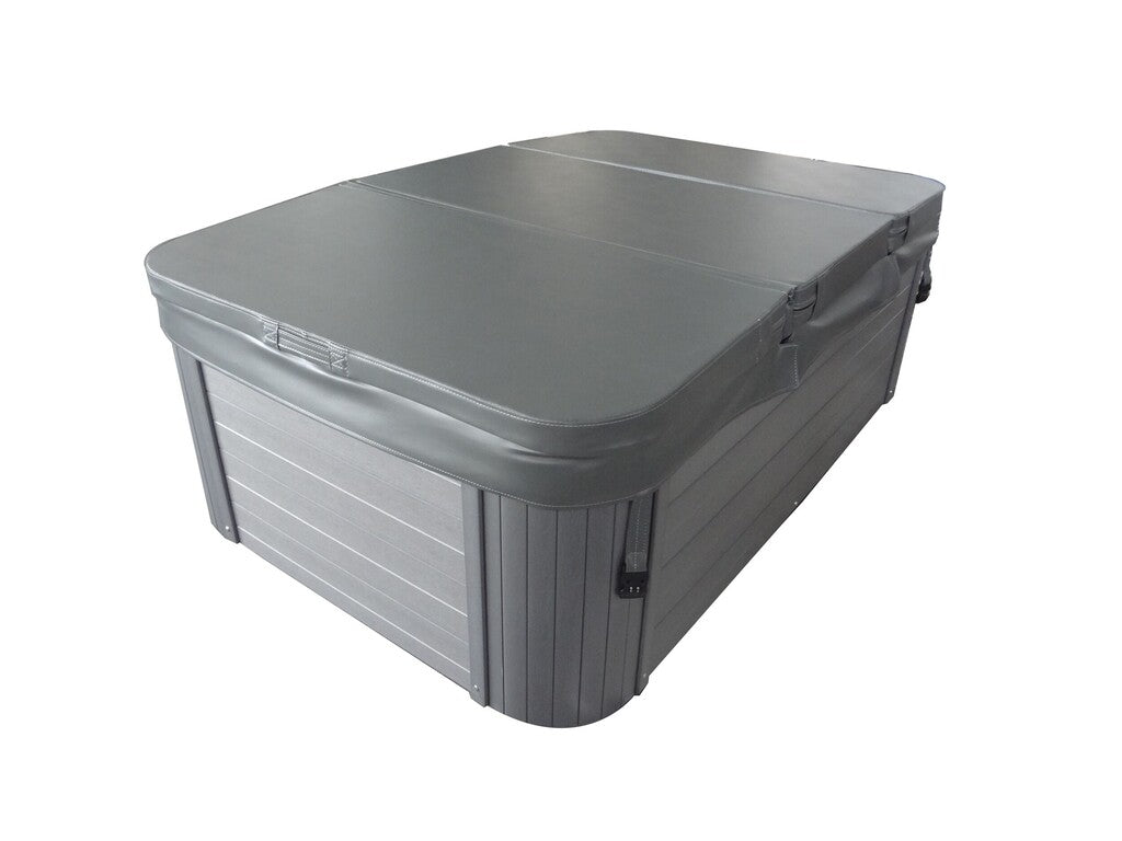 Sanotechnik - MODENA OUTDOOR WHIRLPOOL white marble inkl. Abdeckung 205x130x70 cm