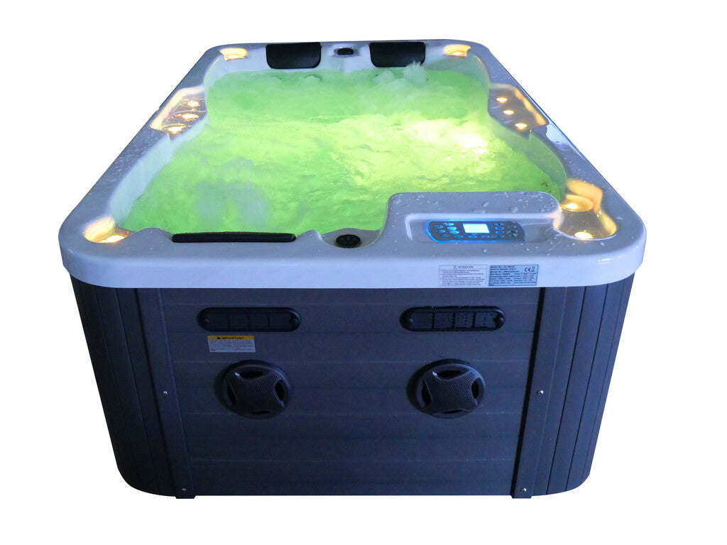 Sanotechnik - MODENA OUTDOOR WHIRLPOOL white marble inkl. Abdeckung 205x130x70 cm