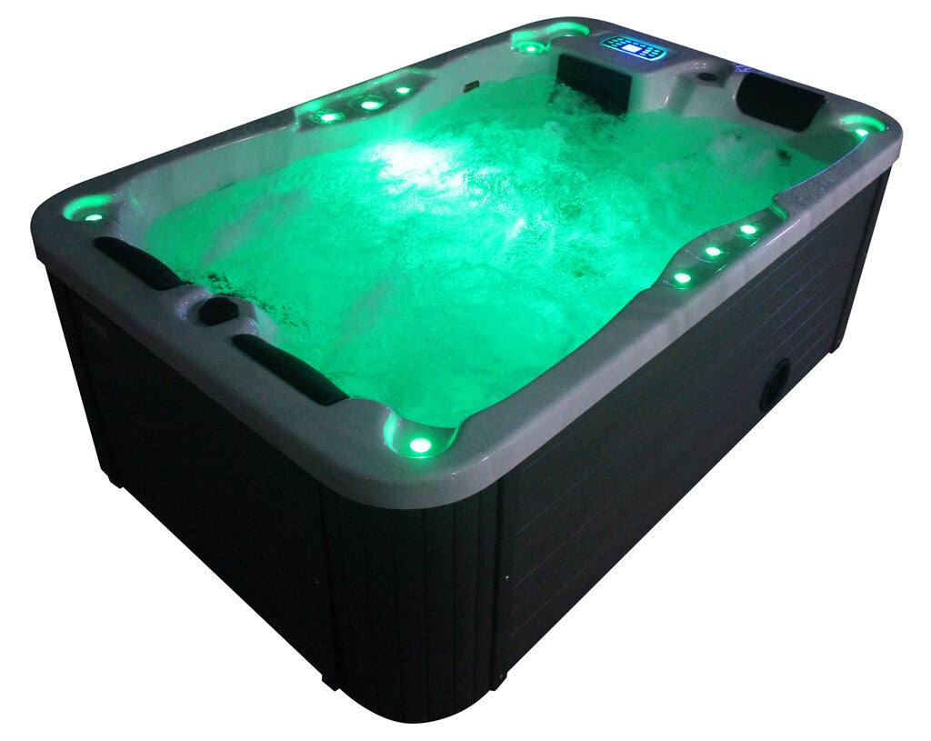 Sanotechnik - MODENA OUTDOOR WHIRLPOOL white marble inkl. Abdeckung 205x130x70 cm