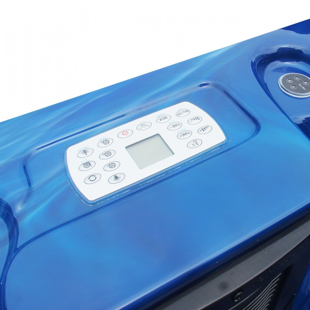 Sanotechnik - MODENA OUTDOOR WHIRLPOOL blue marble inkl. Abdeckung 205x130x70 cm