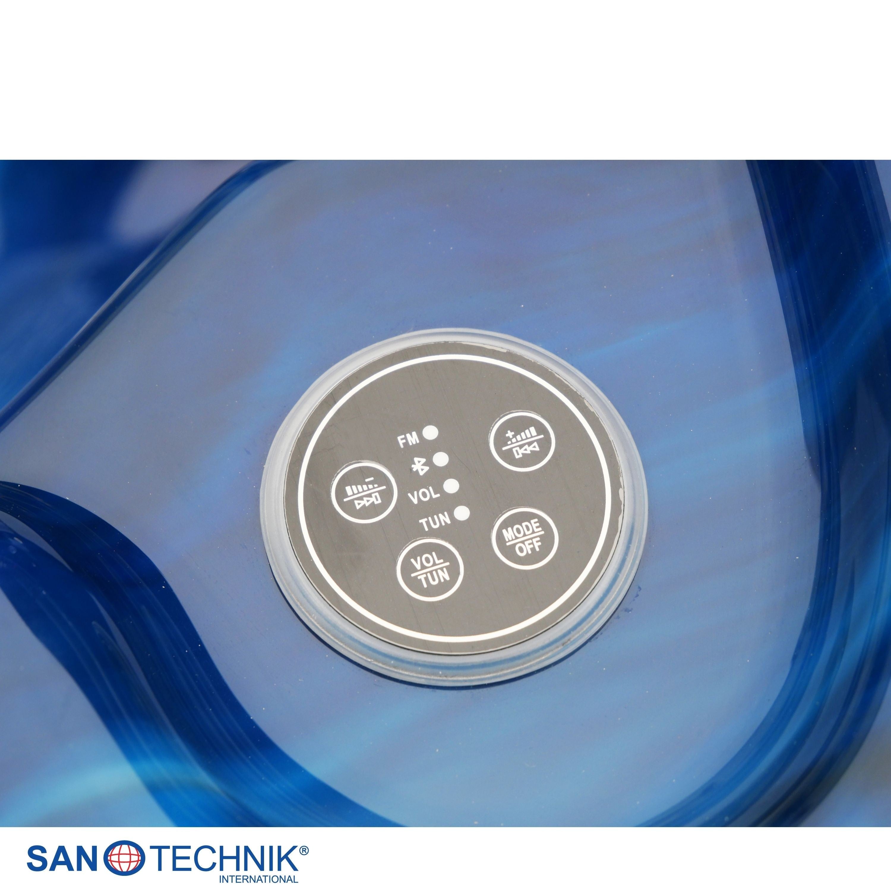 Sanotechnik - MODENA OUTDOOR WHIRLPOOL blue marble inkl. Abdeckung 205x130x70 cm