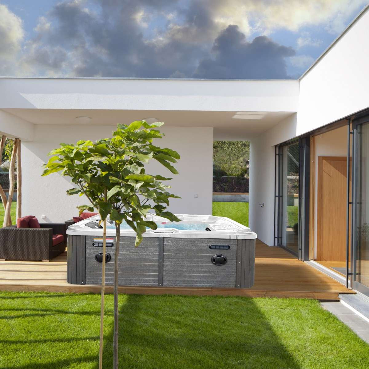 SANOTECHNIK I Outdoor Whirlpool OASIS - inkl. Abdeckung