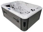 SANOTECHNIK I Outdoorwhirlpool MAURITIUS WHITE MARBLE inkl. Abdeckung und Stiege