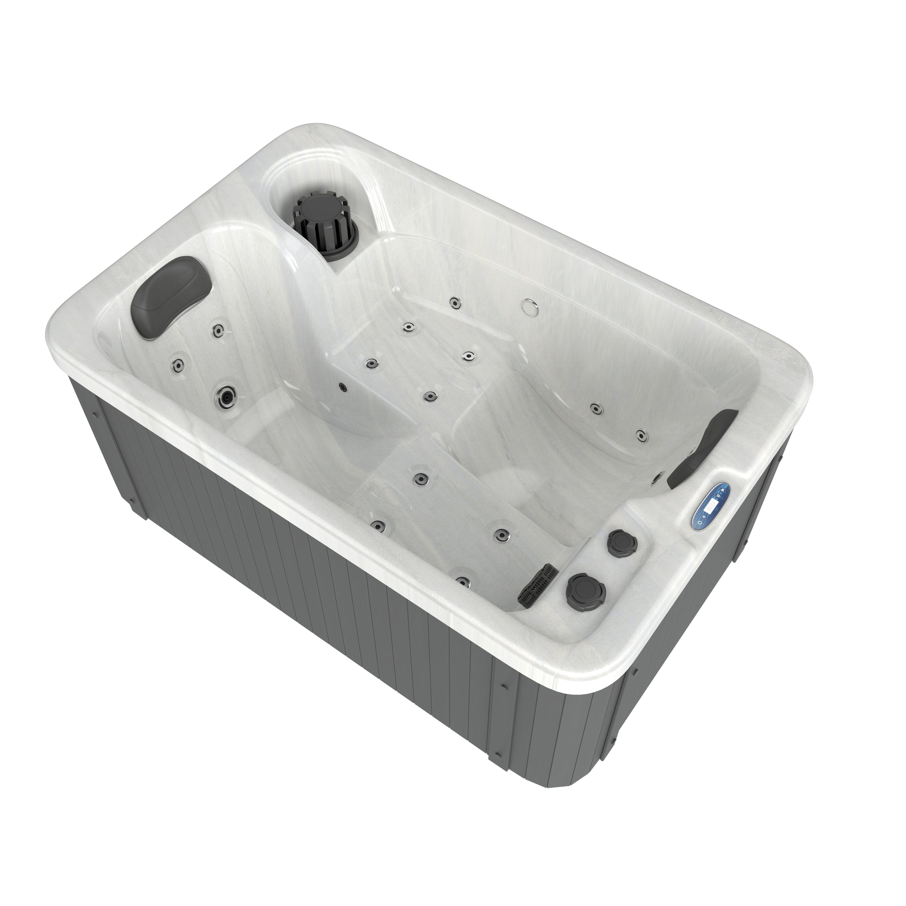 OUTDOORPOOL SPLIT White Marble 175x115x70 cm
