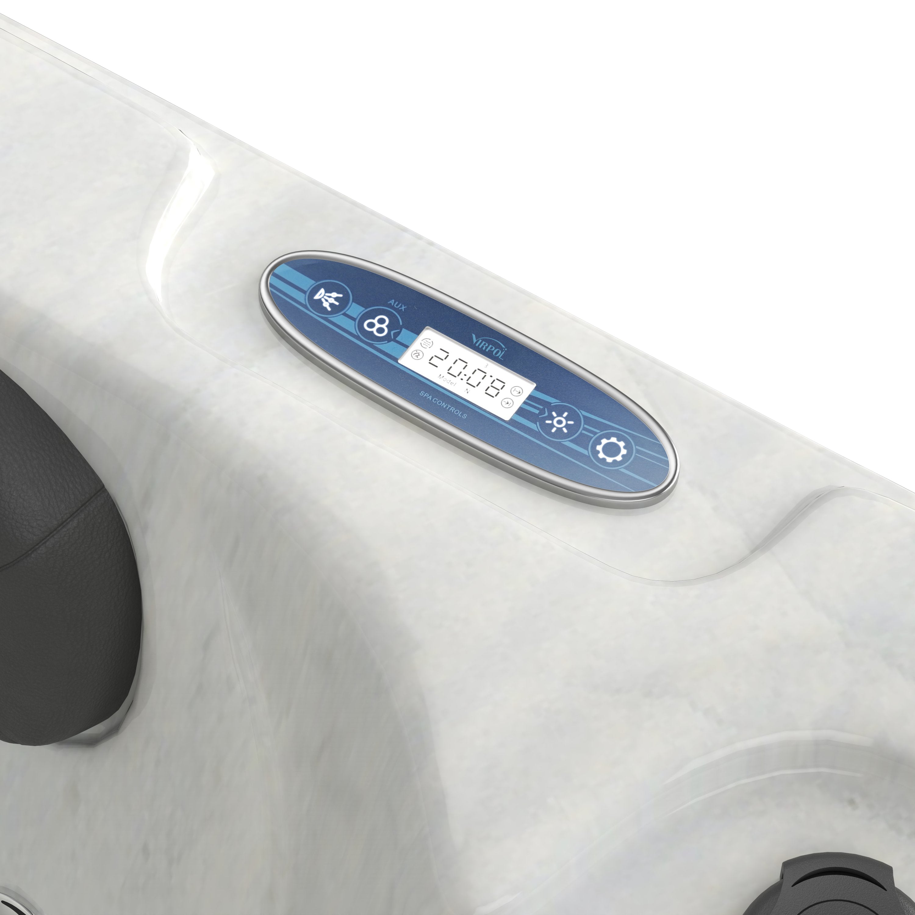 SANOTECHNIK I OUTDOORPOOL SPLIT White Marble 175x115x70 cm