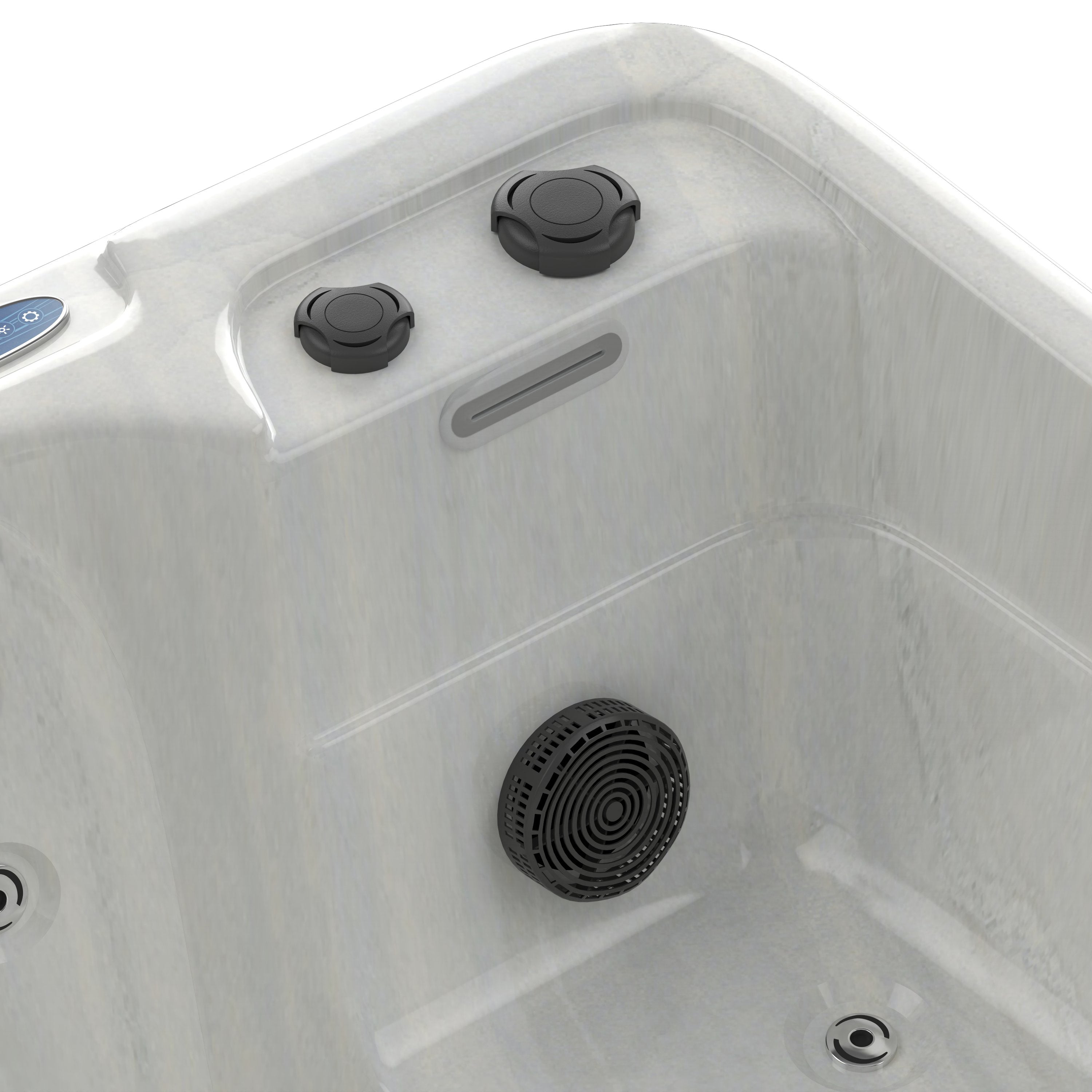 OUTDOORPOOL SPLIT White Marble 175x115x70 cm