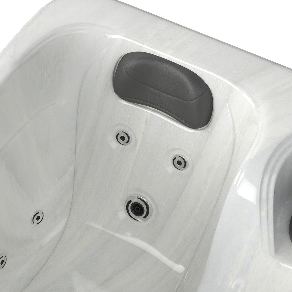 Sanotechnik - SPLIT OUTDOOR WHIRLPOOL white marble inkl. Abdeckung 175x115x70 cm