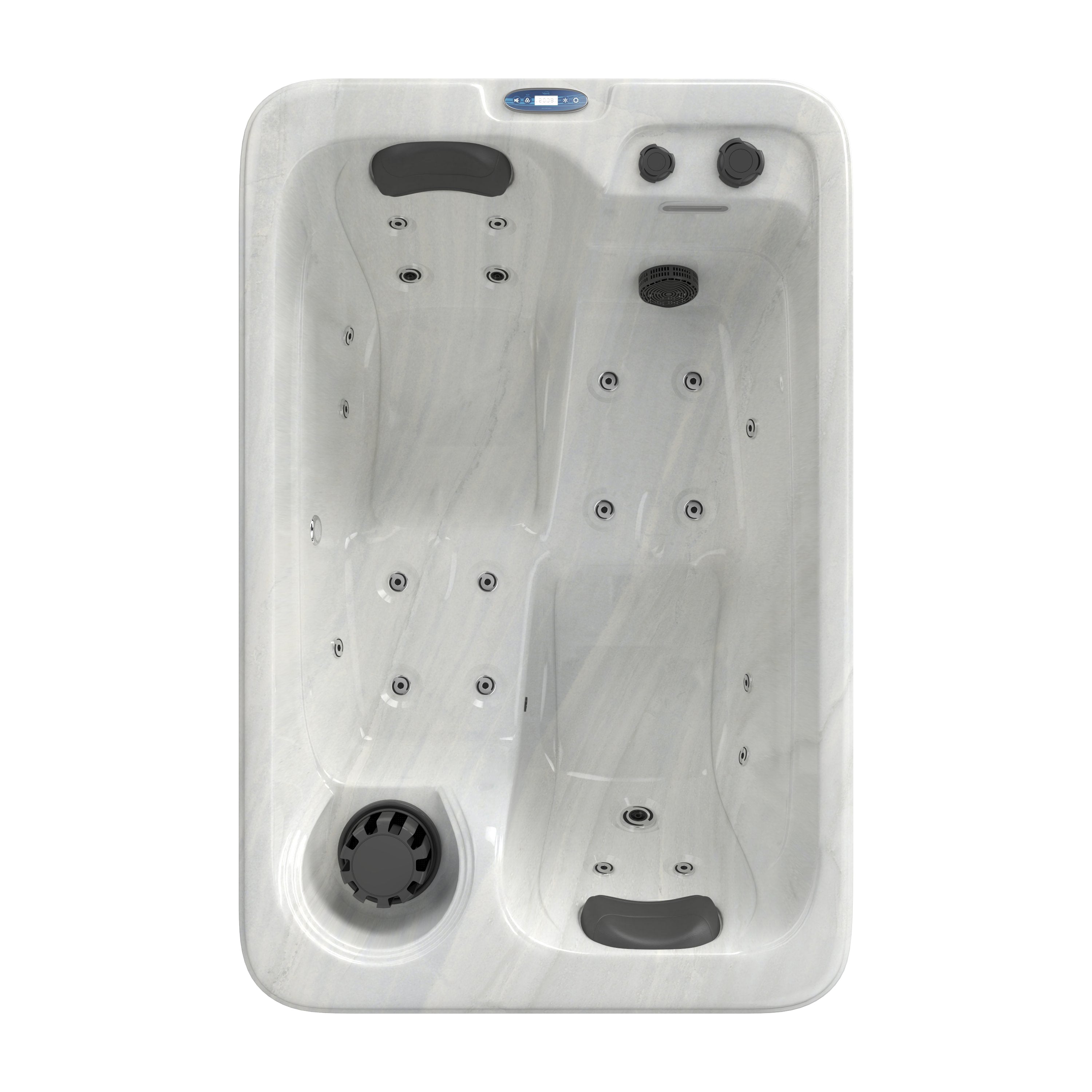 OUTDOORPOOL SPLIT White Marble 175x115x70 cm