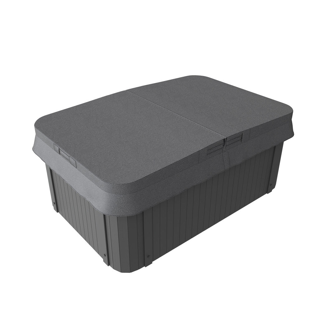 Sanotechnik - SPLIT OUTDOOR WHIRLPOOL white marble inkl. Abdeckung 175x115x70 cm