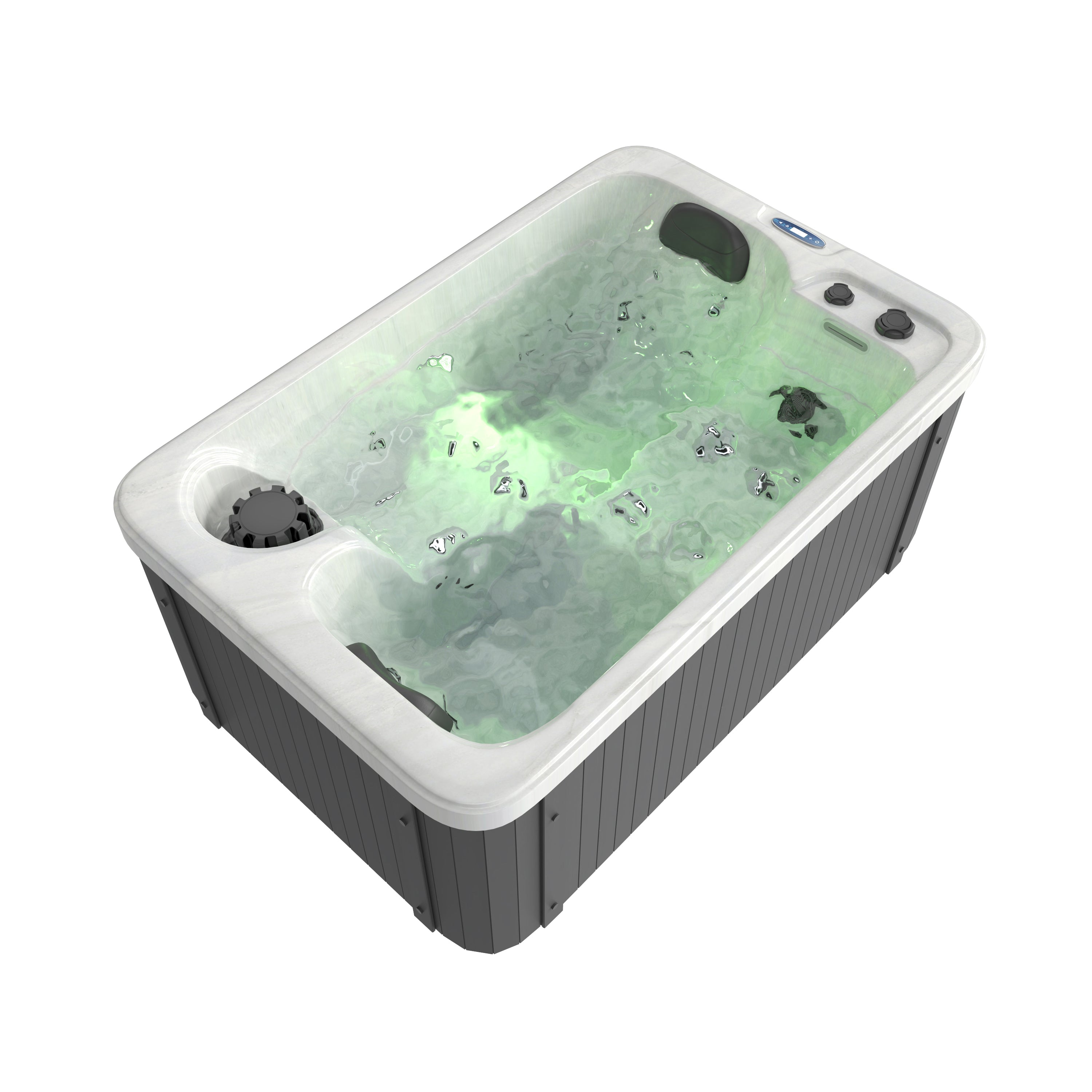 OUTDOORPOOL SPLIT White Marble 175x115x70 cm