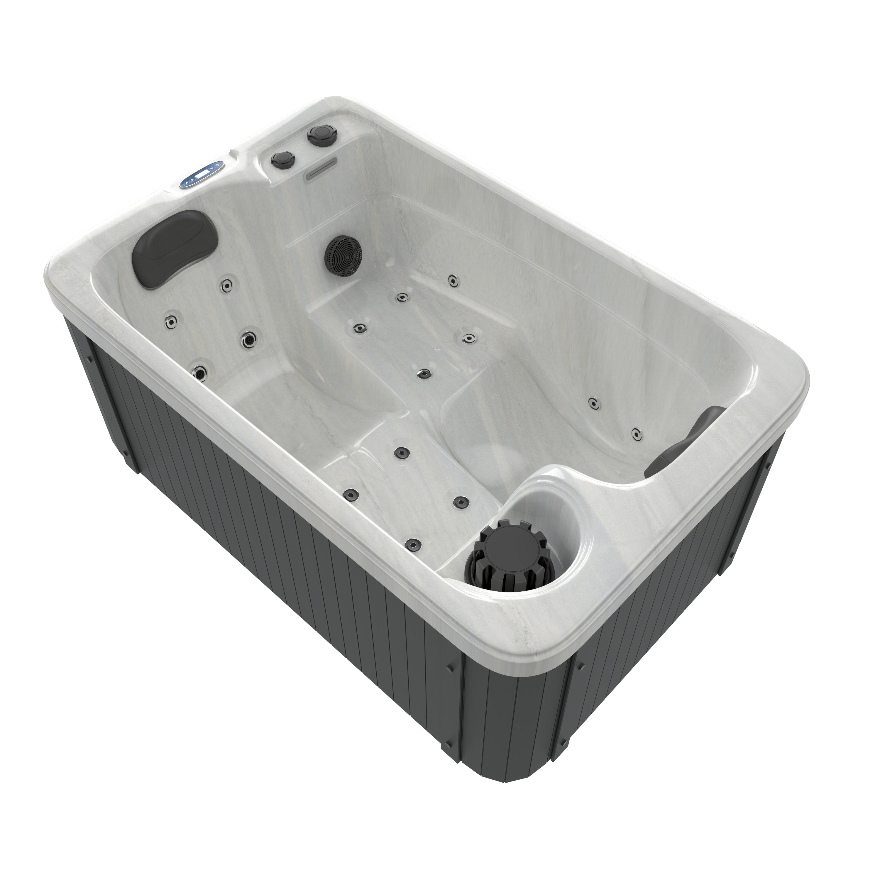 OUTDOORPOOL SPLIT White Marble 175x115x70 cm