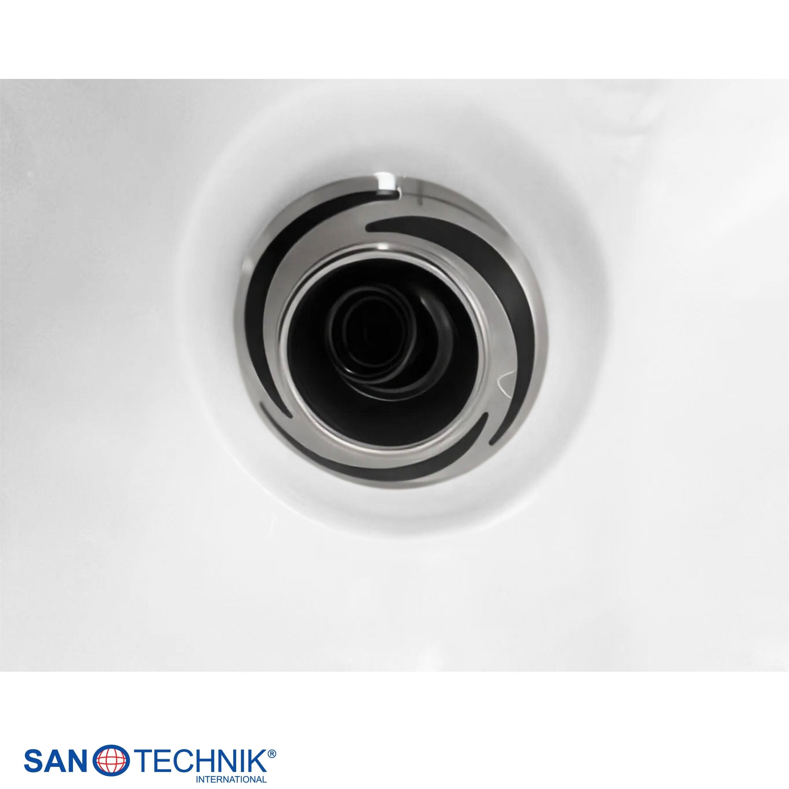 Sanotechnik - SPLIT OUTDOOR WHIRLPOOL white marble inkl. Abdeckung 175x115x70 cm