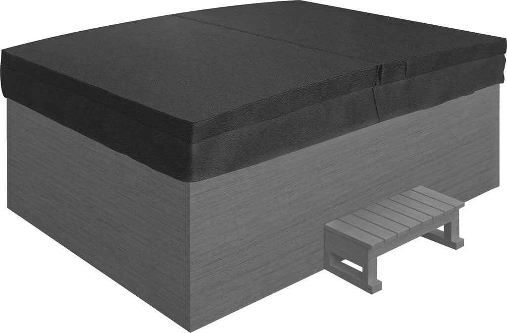 Sanotechnik - KORFU OUTDOOR WHIRLPOOL white inkl. Abdeckung und Stiege 190x140x70 cm