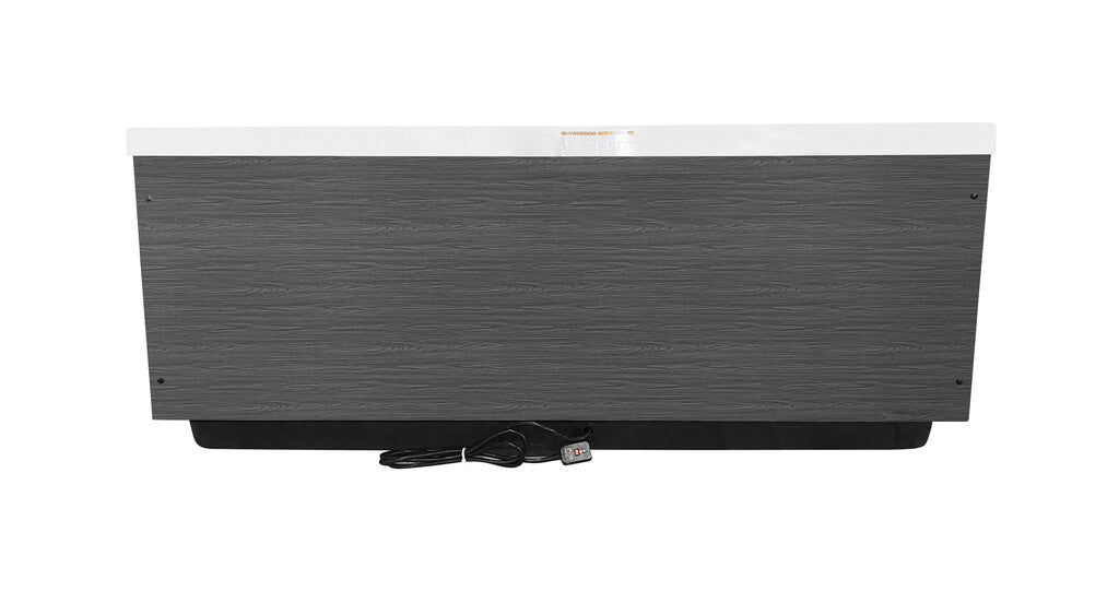 Sanotechnik - KORFU OUTDOOR WHIRLPOOL white inkl. Abdeckung und Stiege 190x140x70 cm