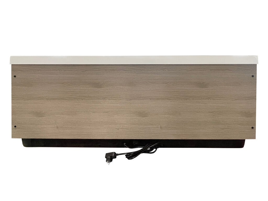 Sanotechnik - ZADAR OUTDOOR WHIRLPOOL white inkl. Abdeckung und Stiege 190x140x70 cm