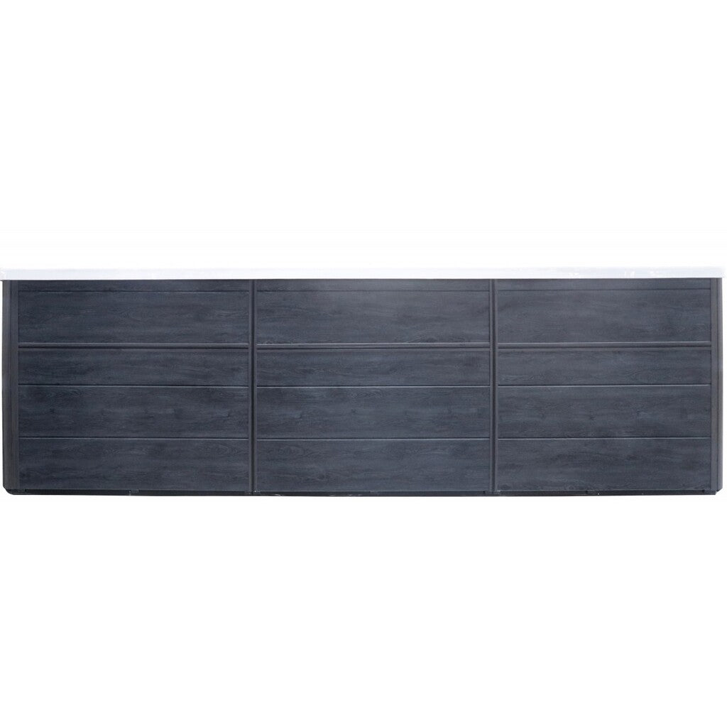 Sanotechnik - MENORCA  SWIMM WHIRLPOOL white marble inkl. Abdeckung und Stiege 450x228x131 cm