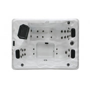 Sanotechnik - FIJI OUTDOOR WHIRLPOOL white marble inkl. Abdeckung und Stiege 210x160x80 cm