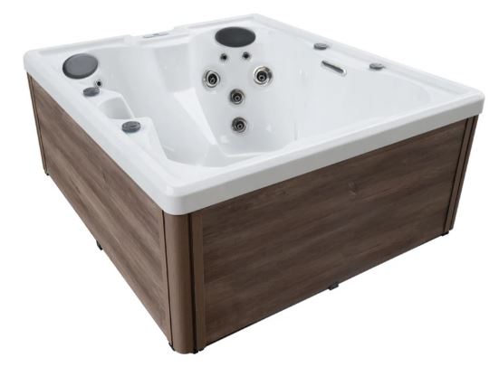 SANOTECHNIK I Outdoorwhirlpool Palermo WHITE MARBLE inkl. Abdeckung