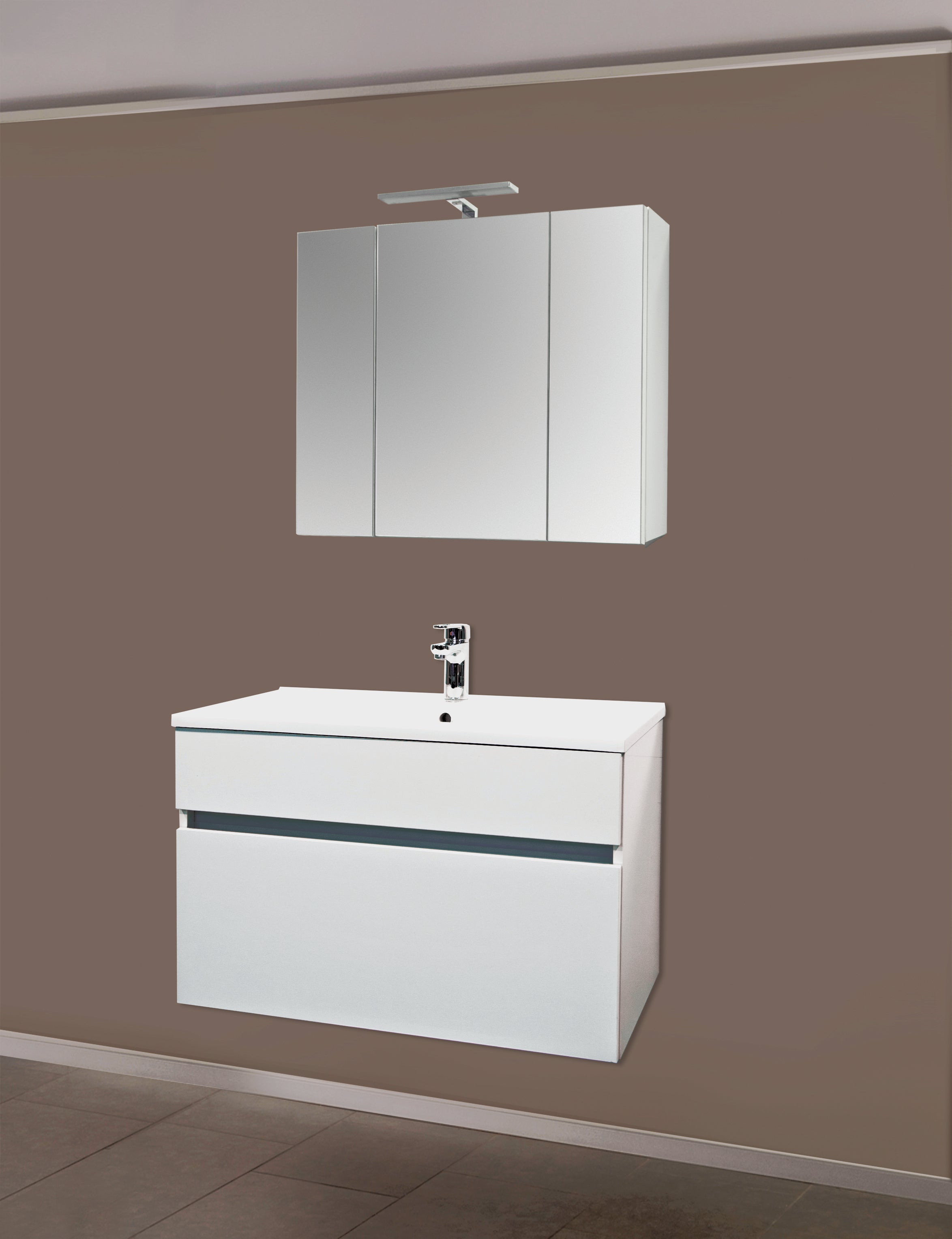 Sanotechnik - STELLA 80 WEISS - SET MÖBEL